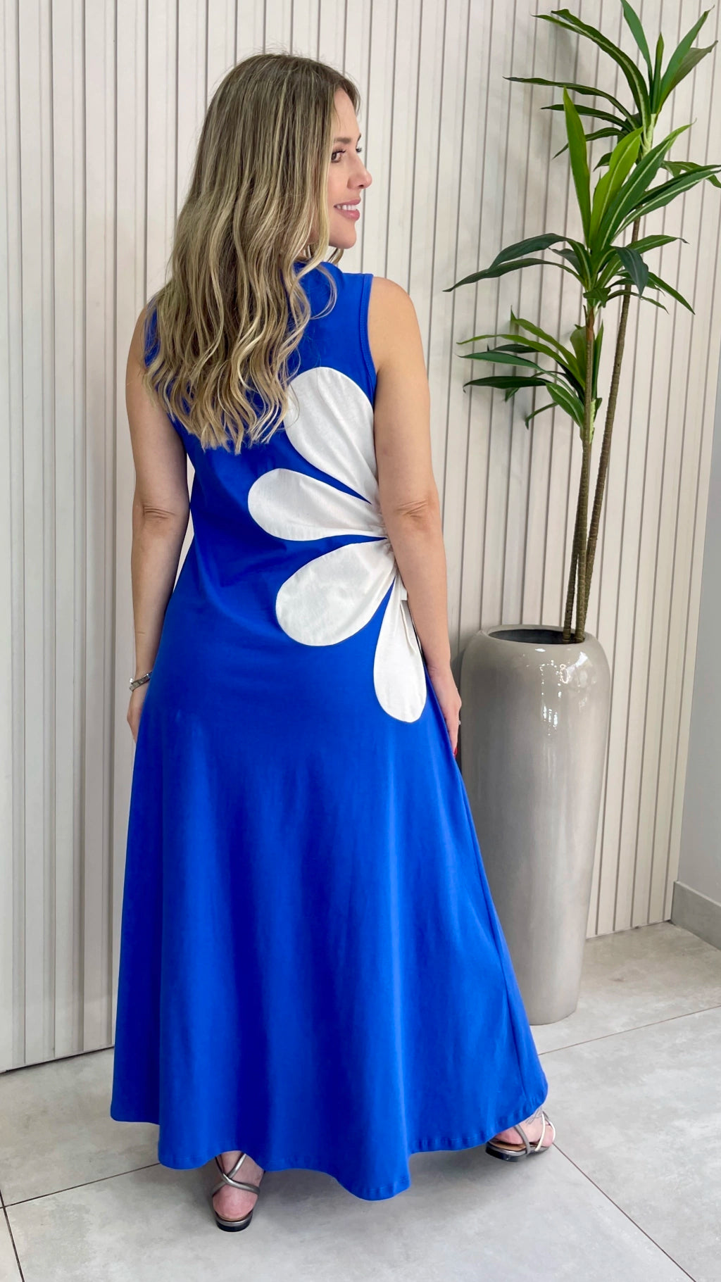 VESTIDO MALHA FLOR (VÁRIAS CORES DISPONÍVEIS)