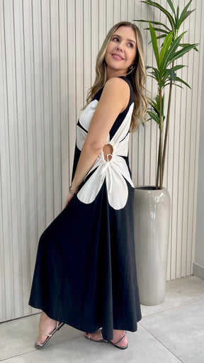 VESTIDO MALHA FLOR (VÁRIAS CORES DISPONÍVEIS)
